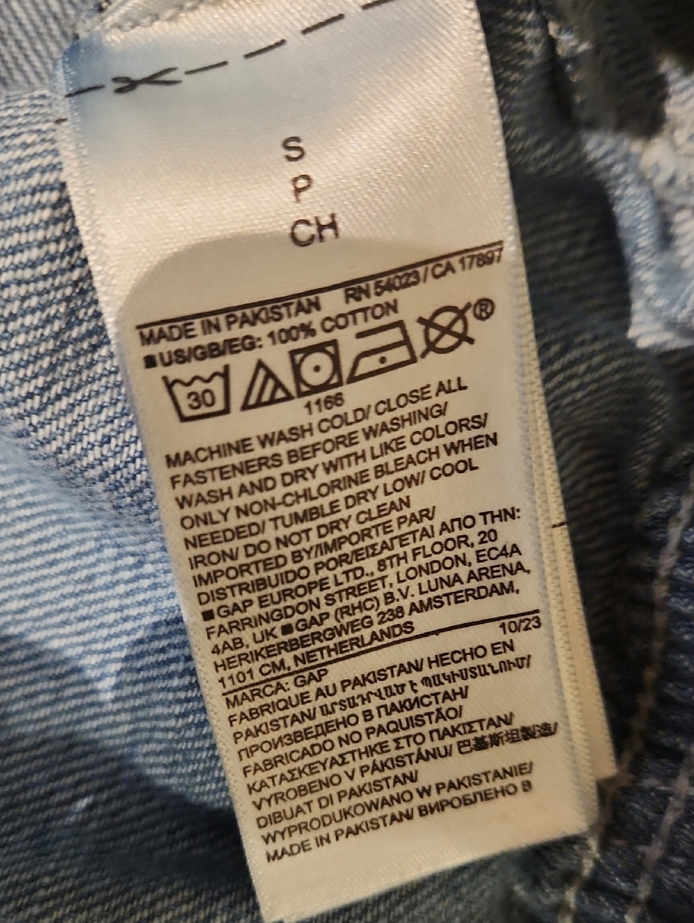 ❤️ GAP DENIM MID-RISE EASY JEAN CARGO JOGGER JEANS, SMALL (4 - 6) - Picture 9 of 14